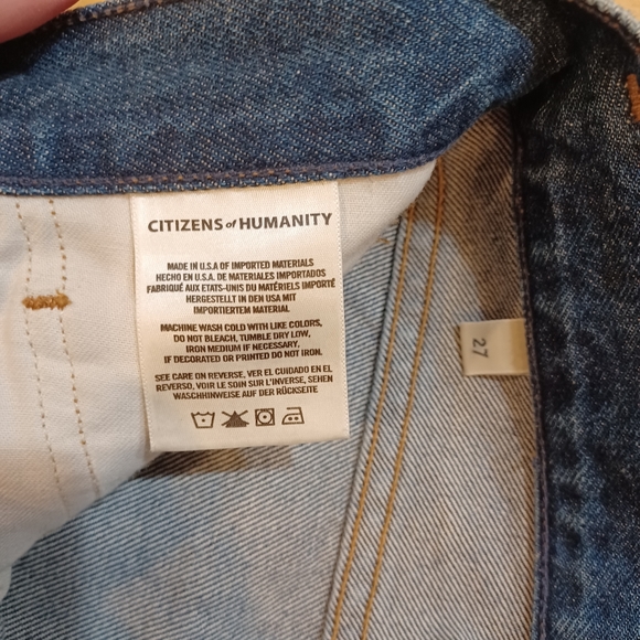 CITIZENS OF HUMANITY Premium Vintage Charlotte High Rise Straight /Undertone - Picture 16 of 16